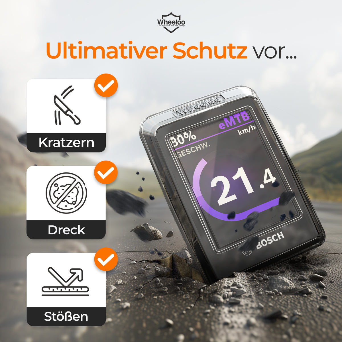 regenschutz für bosch fahrradcomputer 2er Set Transparente Schutzhüllen für Bosch LED Remote & Kiox 300 I Eb –  Wheeloo-Shop
