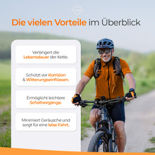 Laden Sie das Bild in den Galerie-Viewer, 300 ml Fahrrad Kettenöl Spray I Für Ebike, Mountainbike, Rennrad I  Made in Germany