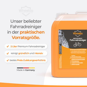 5L Kanister Fahrradreiniger für alle Oberflächen & Kette I Made in Germany