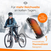 Laden Sie das Bild in den Galerie-Viewer, B-Ware I E-Bike Akkuschutz für Bosch Powerpack I Erhöht Laufzeit &amp; Lebensdauer I für Powerpack 300/400/500 CX Performance Active-Line I gegen Kälte und Schmutz I Akku Abdeckung Cover Schutzhülle