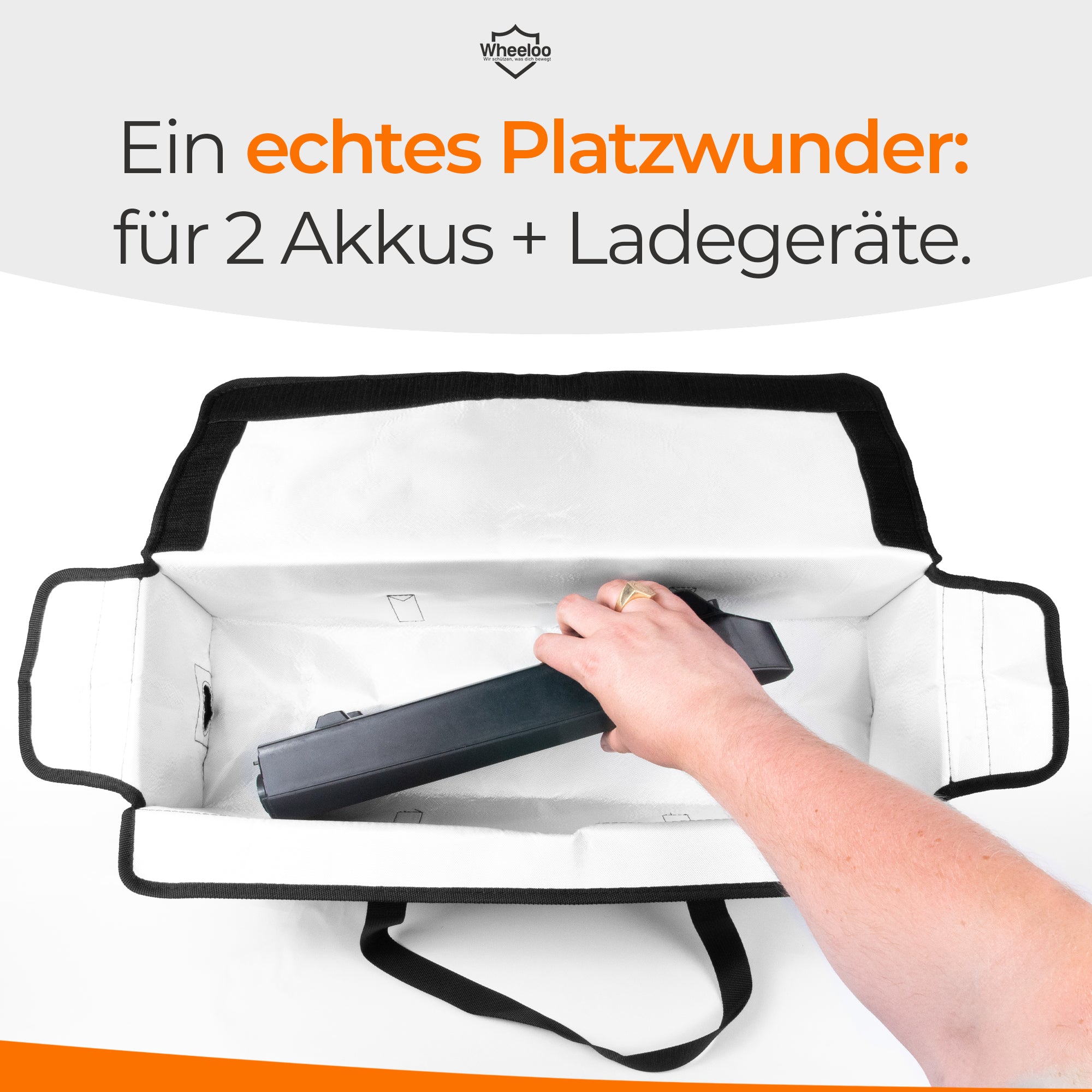 Wheeloo Feuerfeste Akku Tasche Für E-bike E-Bike Akkutasche für sicheres Aufladen von Akkus – Wheeloo-Shop