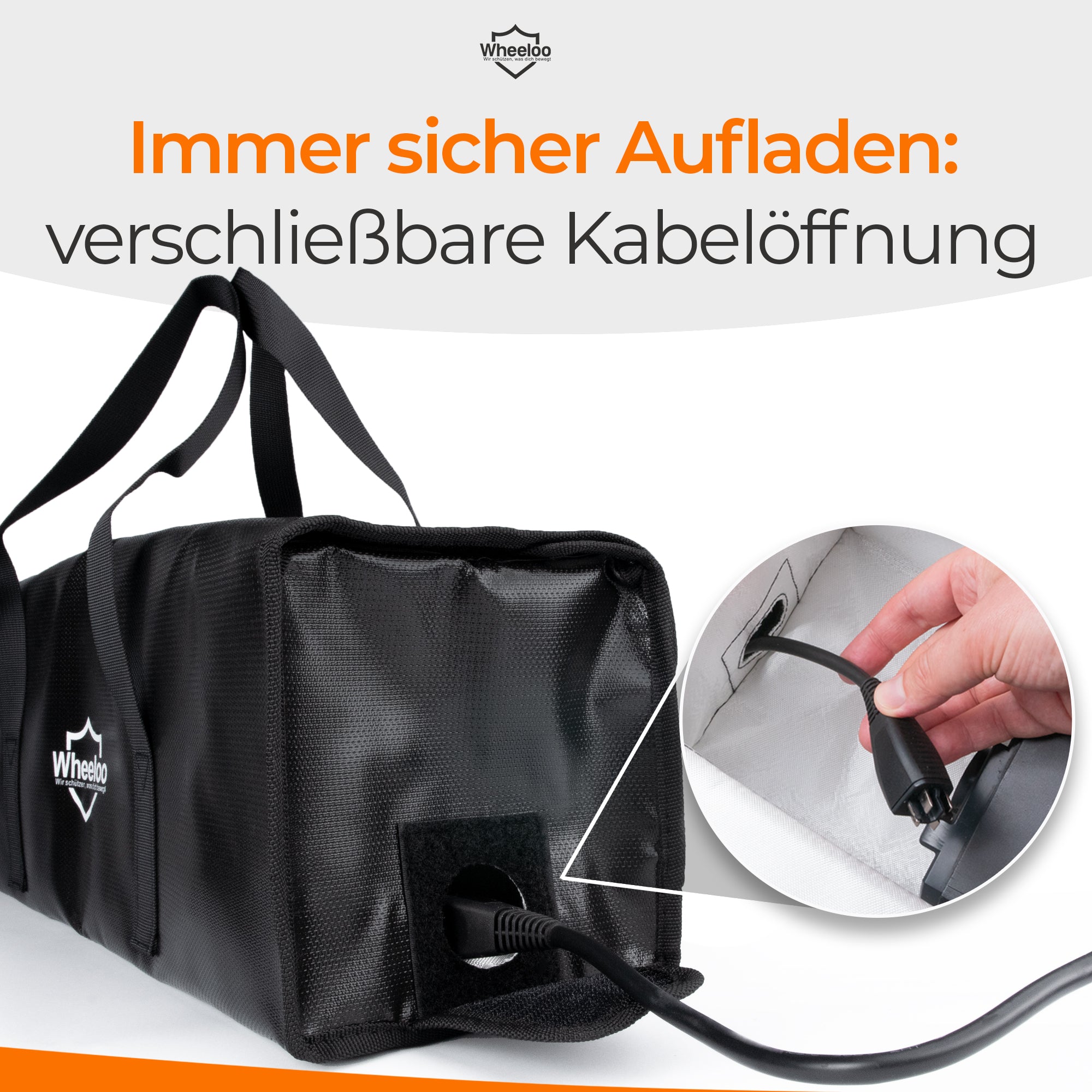 E-Bike Akkutasche für sicheres Aufladen von Akkus – Wheeloo-Shop