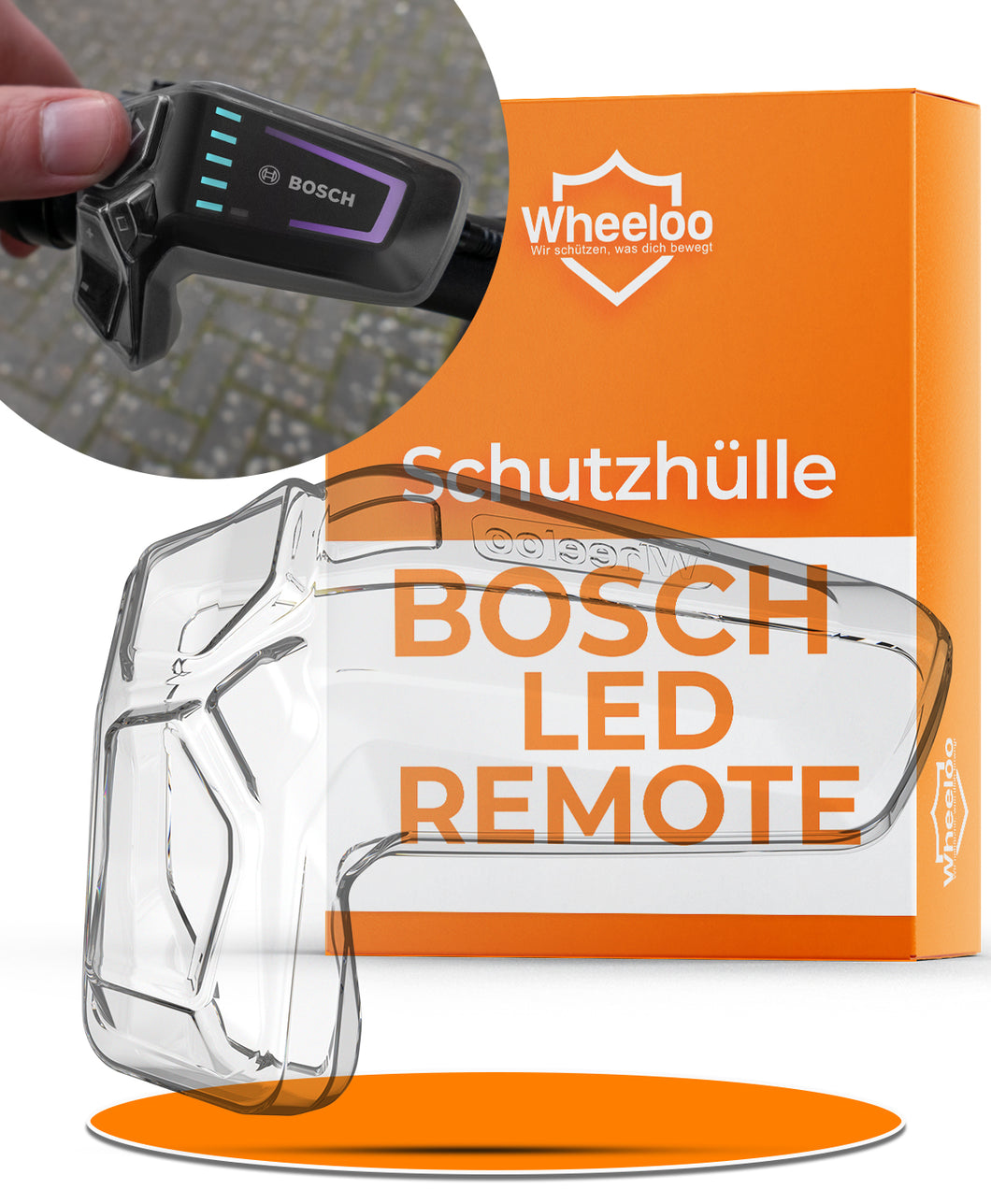 B-Ware | WHEELOO Schutzhülle für Bosch LED Remote I transparent & wasserabweisend