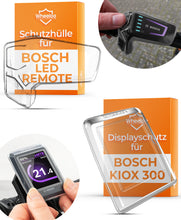Laden Sie das Bild in den Galerie-Viewer, 2er Set Transparente Schutzhüllen für Bosch LED Remote &amp; Kiox 300 I Ebike Display Schutzhülle