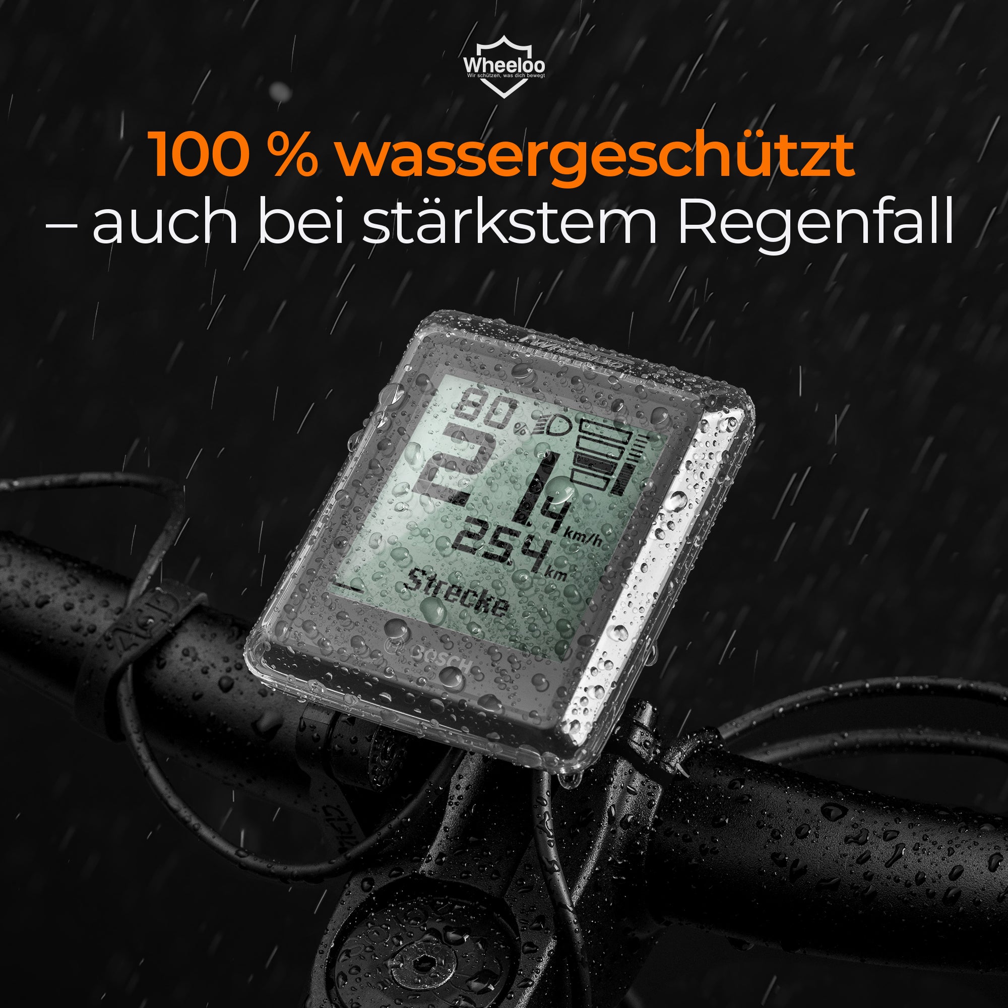Bosch Intuvia 100 E-Bike Displayschutz schützt vor Kratzern & Wasserschäden – Wheeloo-Shop