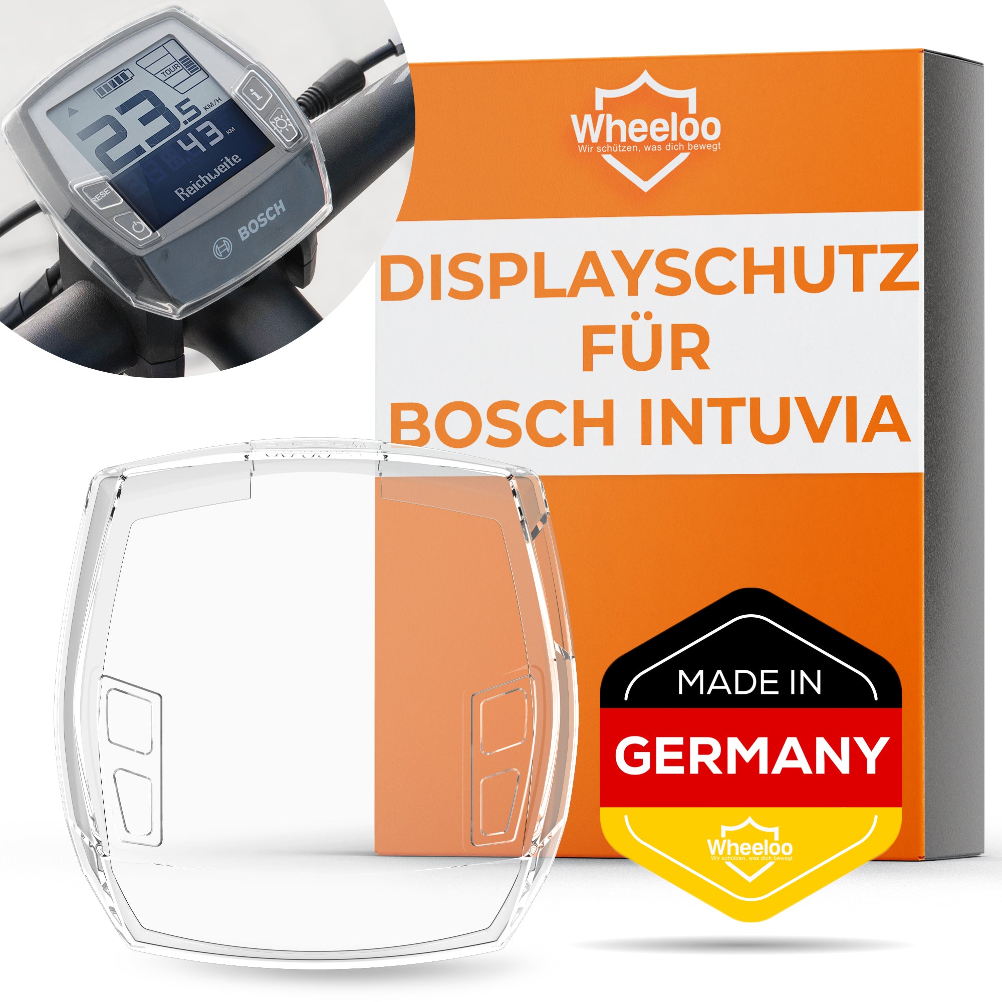 WHEELOO E-Bike Displayschutz 2er Set  geeignet für Bosch Intuvia Disp –  Wheeloo-Shop
