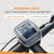 WHEELOO E-Bike Displayschutz 2er Set | geeignet für Bosch Intuvia Display | Transparent und wasserdicht | Stoß- und Kratzschutz I UV-Beständig I Display Schutzhülle I Ebike Schutz Zubehör