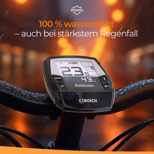 WHEELOO E-Bike Displayschutz Set für Bosch Intuvia Display | Transparent und wasserdicht | Stoß- und Kratzschutz I UV-Beständig I Display Schutzhülle I Ebike Schutz Zubehör