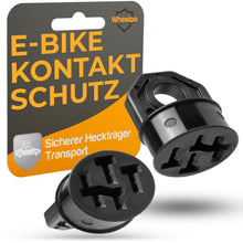 Laden Sie das Bild in den Galerie-Viewer, Kontaktschutz Abdeckung für Bosch E-Bike 1. Generation I zum E-Bike Transport I 2er Set schwarz
