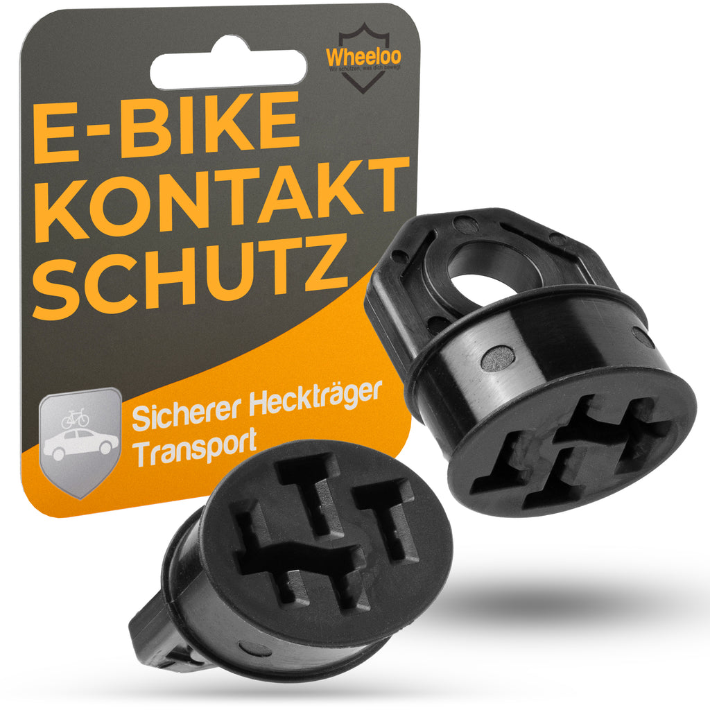 B-Ware I Wheeloo Kontaktschutz Abdeckung 2er Set für E-Bike Akku von Bosch - Ebike Kontakt Pin für Schutz vor Regen, Schmutz, Verbiegen