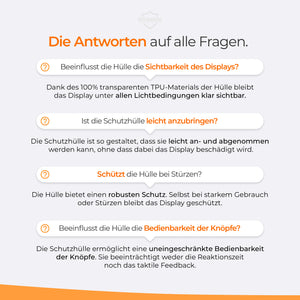 Bosch Intuvia 100 E-Bike Displayschutz Set I transparent & wasserabweisend