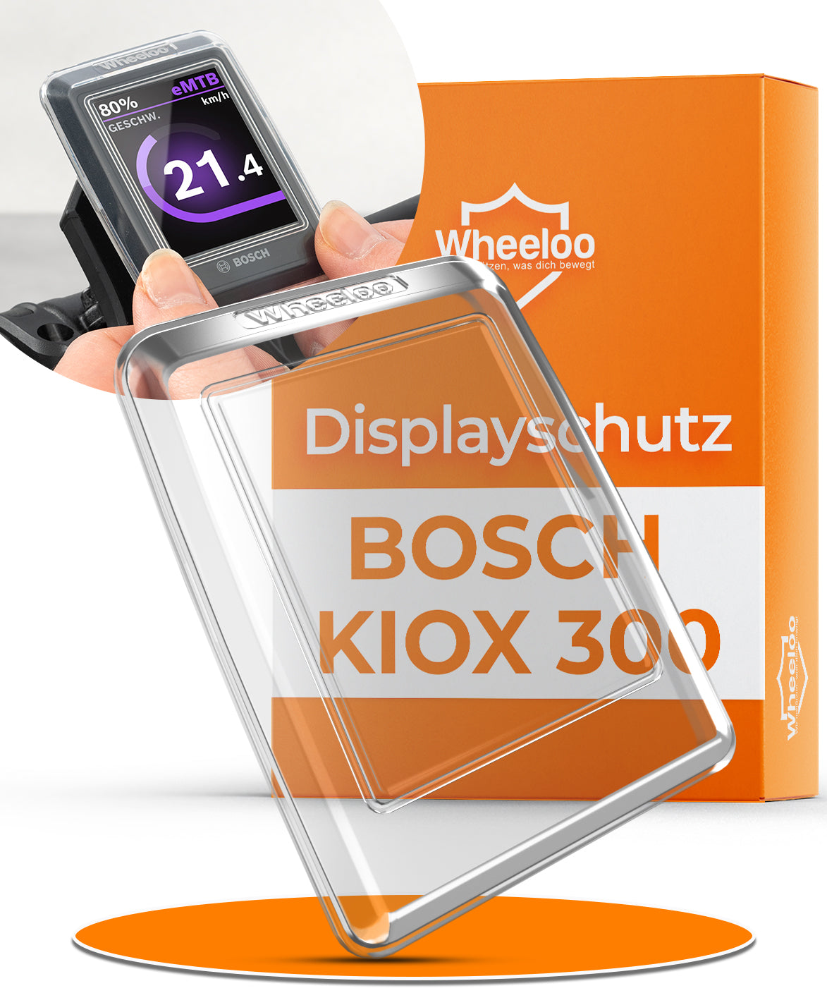 WHEELOO Bosch Kiox 300 Schutzhülle I Displayschutz für Ebike I transpa – Wheeloo-Shop