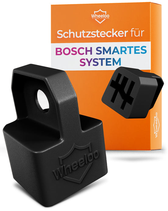 WHEELOO Kontaktschutz Abdeckung für Bosch E-Bike Smartes System I 2er Set I Schwarz I eBike Akku Zubehör I Ladekabel Pin Schutz