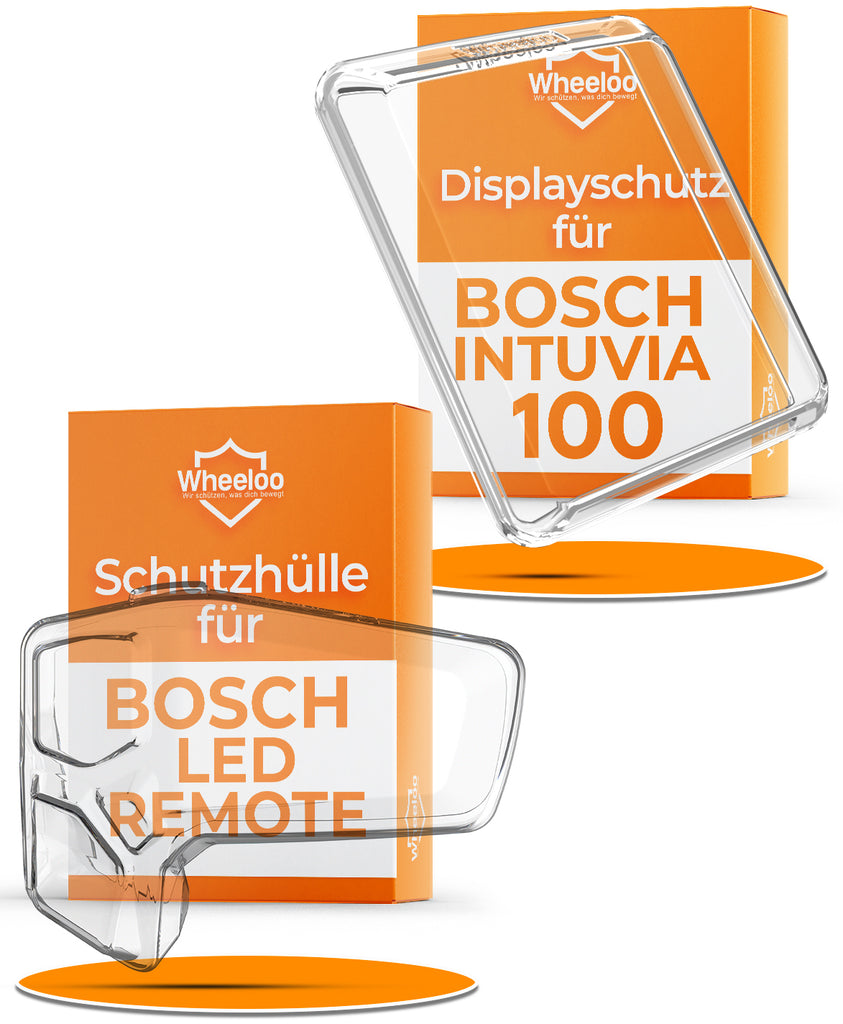 2er Set Transparente Schutzhüllen für Bosch LED Remote & Intuvia 100 I wasserabweisend
