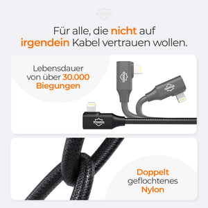 Ebike Ladekabel für IPhone oder USB C (bitte wählen)