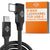 [Winkelstecker] Ebike Ladekabel für IPhone 15 oder neuer sowie Android (USB-C Anschluss)