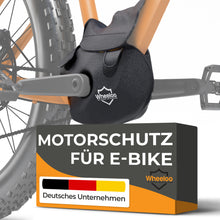 Laden Sie das Bild in den Galerie-Viewer, Ebike Motor Schutzhülle aus Neopren I für waagerechte Motoren I Fahrradträger Transportschutz