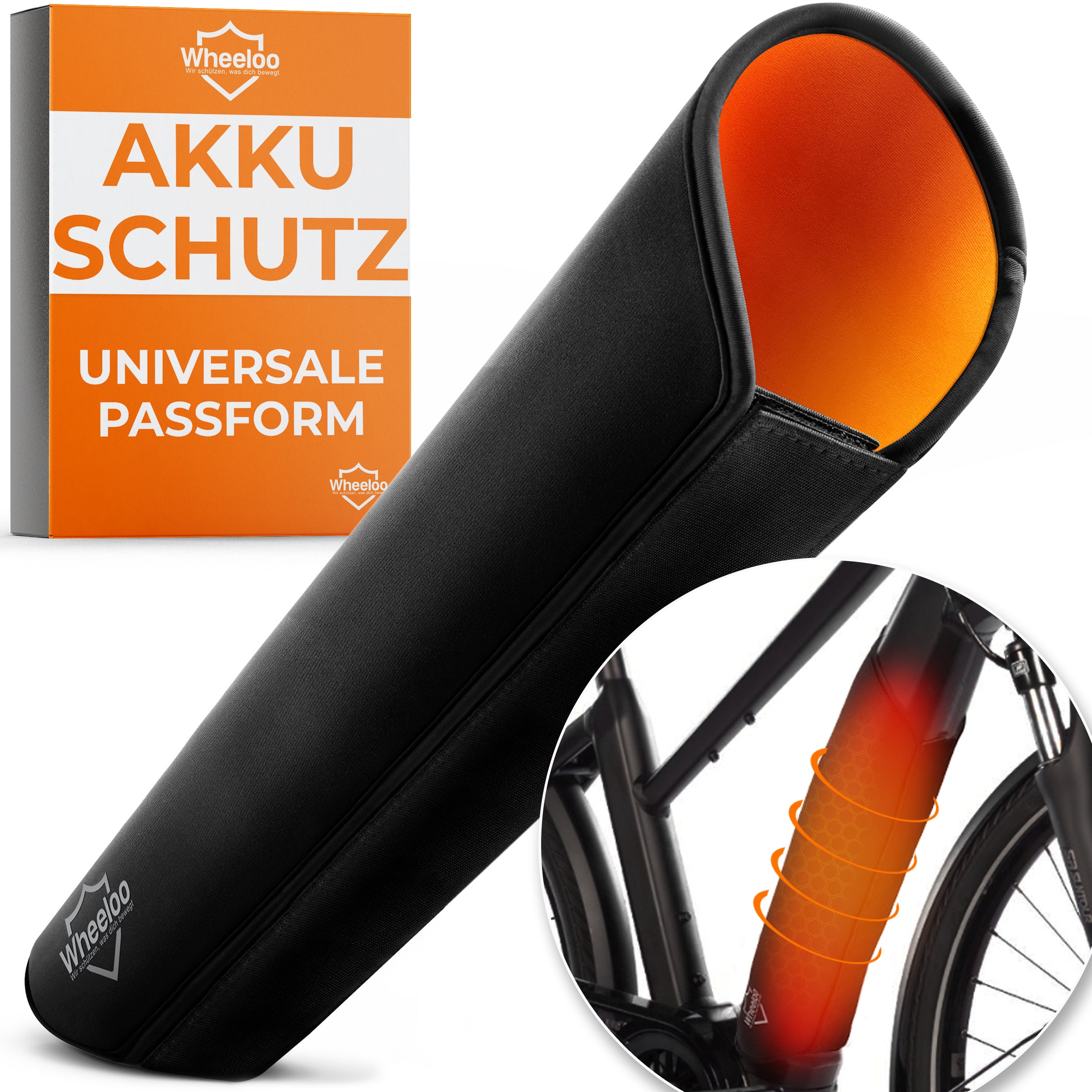 Ebike Akku Schutzhülle aus Neopren für mehr Reichweite I universale Passform
