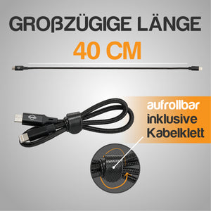Ebike Ladekabel WAHLWEISE für Iphone oder USB C
