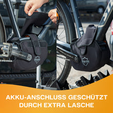 Laden Sie das Bild in den Galerie-Viewer, Ebike Motor Schutzhülle aus Neopren I für waagerechte Motoren I Fahrradträger Transportschutz