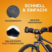 Laden Sie das Bild in den Galerie-Viewer, Wasserfeste Lenkerschutzhülle zum Fahrrad-Transport am Auto I robuster Regenschutz I Passform für alle Lenkergrößen