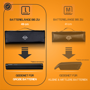 B-Ware // Akkutasche Größe L bis 49 cm - VERBESSERTE GENERATION