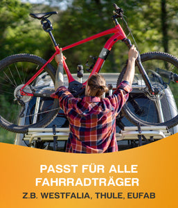 E-Bike Transportschutz Set 3 teilig I Fahrradträger Rahmenschutz universal passend