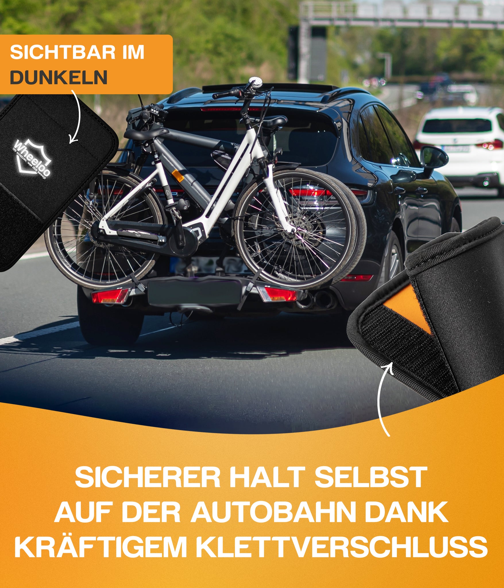 WHEELOO Transportschutz Set für Fahrrad & Ebike 3 teilig I Fahrradträg –  Wheeloo-Shop
