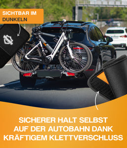 WHEELOO Transportschutz Set für Fahrrad & Ebike 3 teilig I Fahrradträger Rahmenschutz universal passend I Fahrradbefestigung bei Thule, Westfalia etc.