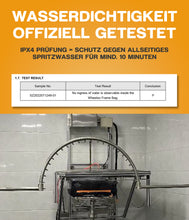 Laden Sie das Bild in den Galerie-Viewer, WHEELOO Fahrrad Rahmentasche 4L wasserdicht für Oberrohr I 2 Fächer I 330g I Lackschonende Montage I Akkutasche für E-Bike, Rennrad, Mountainbike Rahm