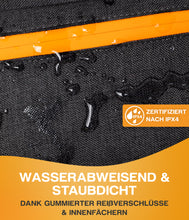 Laden Sie das Bild in den Galerie-Viewer, WHEELOO Fahrrad Rahmentasche 4L wasserdicht für Oberrohr I 2 Fächer I 330g I Lackschonende Montage I Akkutasche für E-Bike, Rennrad, Mountainbike Rahm
